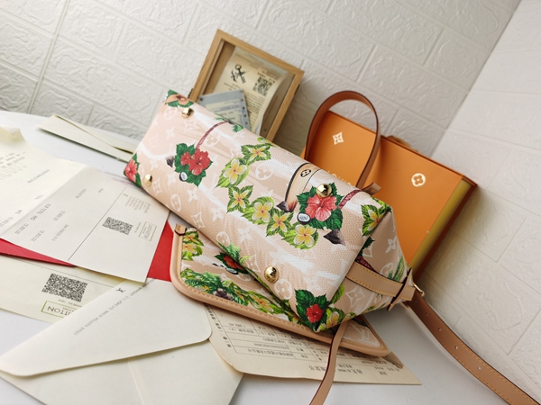 ルイヴィトンバッグ素材ディテール